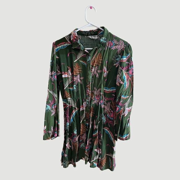 Anthropologie Jaase Mixed Print  Multicolor Pattern Top Size Medium - Picture 1 of 4